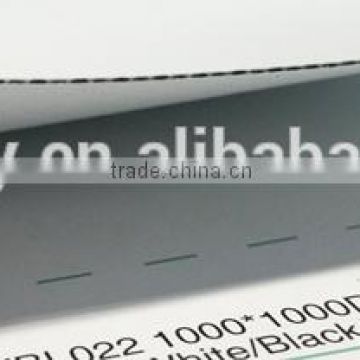 800g PVC flex banner hot laminated & coated white/black/white PVC material