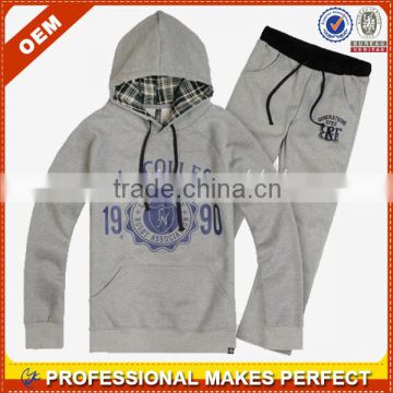 Plain cotton tracksuit with printing (YCH-A0156)