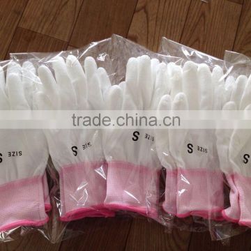 factory outlet good quality Electronics industry cleanroom silicon free white nylon gloves liner