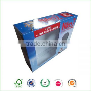 Clear paper box with pvc window