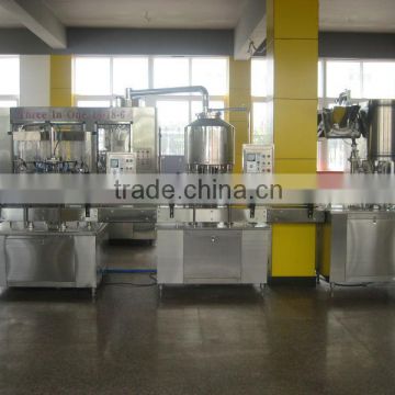Inline mineral water bottle washing filling and capping machine