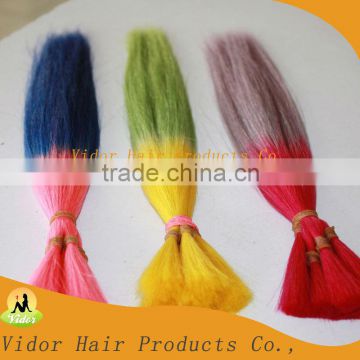 2013 Beauty colored hair extensions rainbow color OEM/ODM