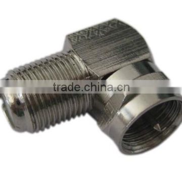 90 Right Angle F RG6 RG59 Coaxial Coax Connector Adapter