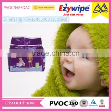 2016 cloth-like film super absorbency baby diaper, good baby nappy, new baby diaper