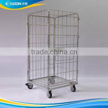 metal mesh cart foldable cage