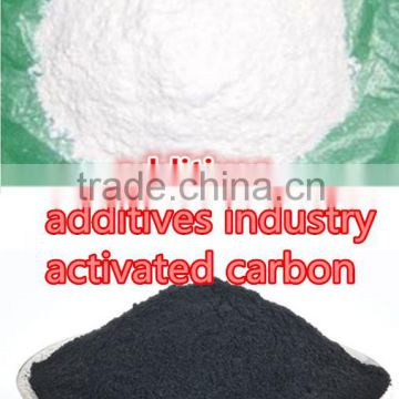 Activated carbon as decolorant additives