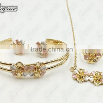 Juyuan Fashion 18K Gold Three Color Baby Set