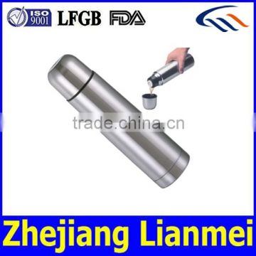 Double wall stainless steel bullet vacuum thermos