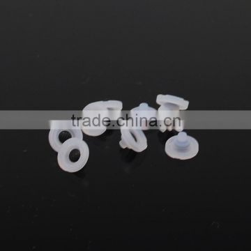 Custom silicone rubber single button