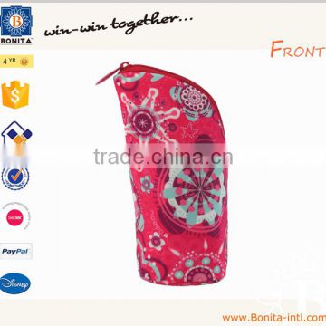 Hot selling customized printing zipper pencil bag