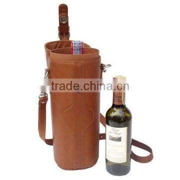 Wholesale Leather Single Deluxe Wine Carrier