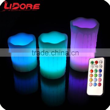 LIDORE Remote Control Wick Smart Living Flameless Led Candle