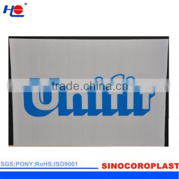 anti-static and cleaning pp hollow resistant dirt signboard