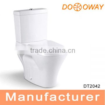 popular bathroom porcelain washdown two piece toilet manufacturer DT2042