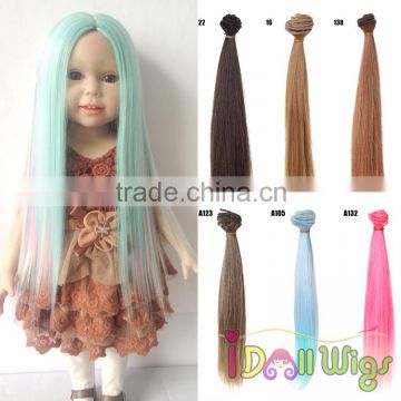 25cm*100cm High-temperature Wire Straight Doll Hair Extension DIY American Girl Doll Wig
