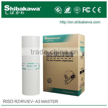 Risograph stencil master paper roll copier machine compatible master RZ /EZ/EV (A3/A4/B4)