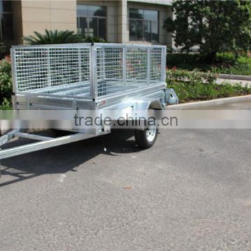 galvanized box trailer with ladder rack