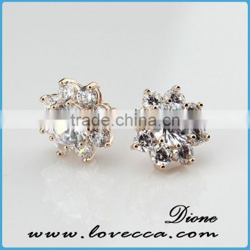 hanging diamond earrings	,European and American high-grade earring design