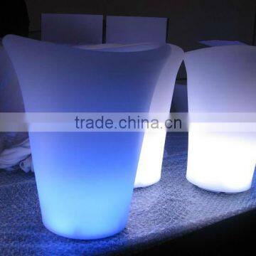 multi color led ice bucket/color chaning outdoor planter /LED modern bar cabinet /outdoor lighting ice bucket YM-LIB242027