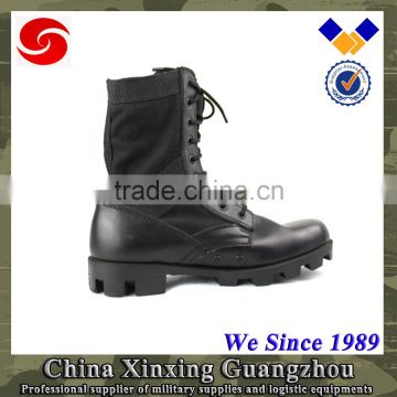 German safety Men cowboy genuine leather black army boots
