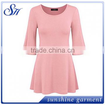 2017 New Ladies Pink Dress Summer Custom Color For women