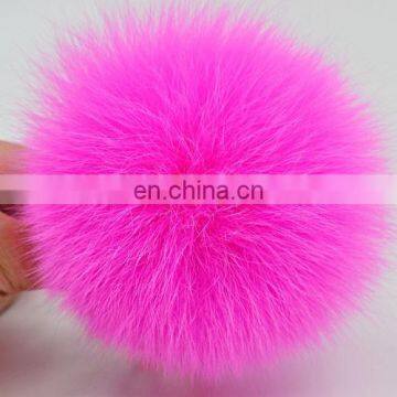 2016 Fashion Genuine Fox Fur Hat Accessory Pom Poms Wholesale Fur Ponpon