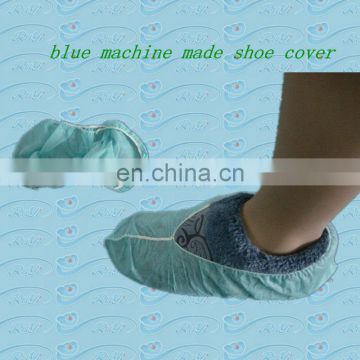 blue machine made shoe cover