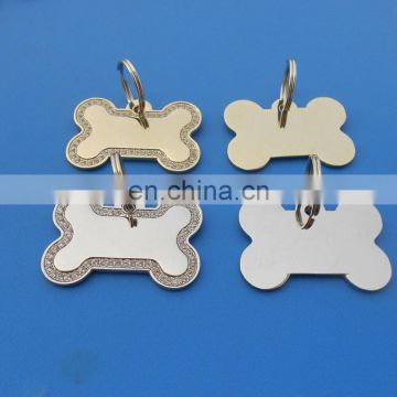 Souvenir Use and competitive Style custom couple dog tag with bone shapes