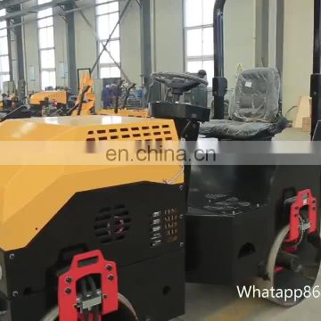 Mini 1 Ton Walk Behind Two Steel Wheel Road Roller Compactor For Sale