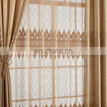 Hot sale Cheap polyester European style sheer fabric tulle curtain