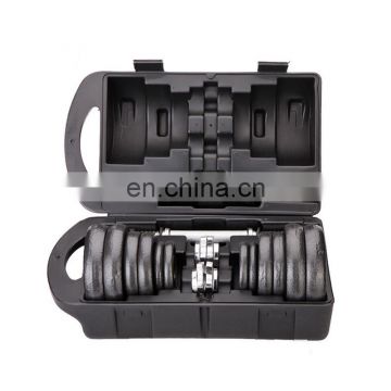 Commercial cast iron Paint Dumbbell High Quality 15KG Bell Set
