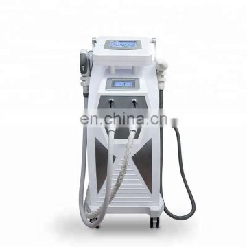 Professional 4 in1 e light ipl rf nd yag laser q switched hair removal machine