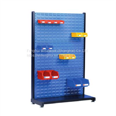 Industrial multi-level medium duty display rack metal storage bin rack