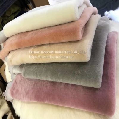 Long Wool Real Australian Merino Sheepskin Fur Shoe Lining For Boot Slipper Collar Garment Glove