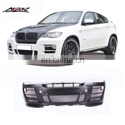 Wide body kits for BMW X6 kit 2008-2013 X6 E71 to HM style middle muffler body kit for BMW X6 E71