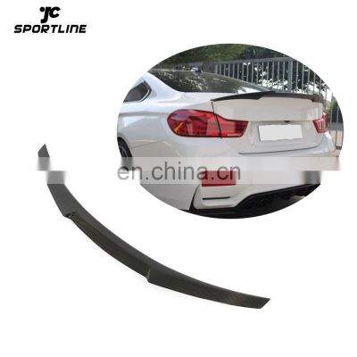 V Style Carbon Fiber F82 M4 Rear Wing Spoiler for BMW 4 Series M4 Coupe 2014-2018