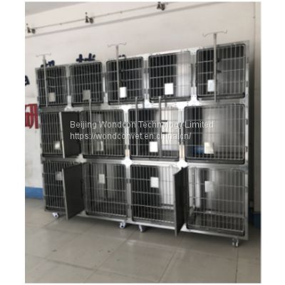 11 cage set (13 cage position)     Veterinary Cages For Sale       Veterinary Cages Manufacturer