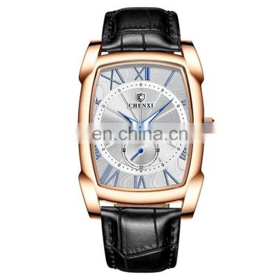 Hot Sale Product CHENXI 8209 Luxury Men's Quartz Wrist Watches Classic Leather Strap Hand Men Watch