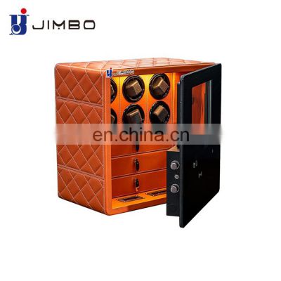 JIMBO factory wholesale new luxury orbit automatic watch winder safe cabinet