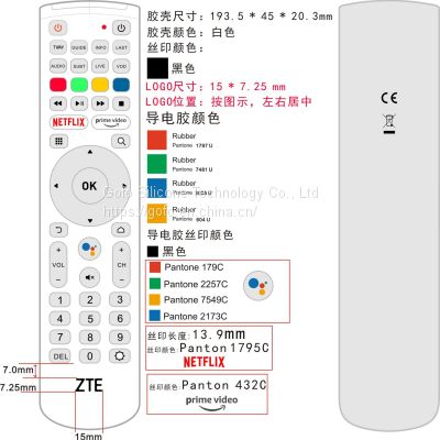 Manufacturer Silicone Button Silicone Button For TV Remote Control 47 Buttons   NETFLIX