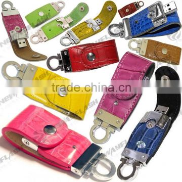 Manufactory wholesale leather usb stick with logo and cheap price