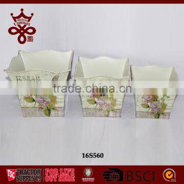 Metal flower pot factory manufacturer Supply high quality decorative pots