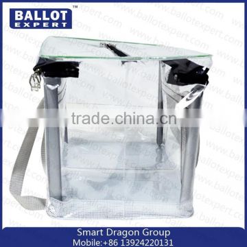 Plexiglass Box With Hinged Lid Non Woven Bag/ Pvc Voted Box Packaging