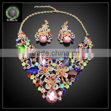 2016 New Arrival African Gold Plated Jewelry set which for Wedding jewelry set Match Clothes KHK874