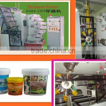 DAKE plastic color offset printing machine, bucket printing machine