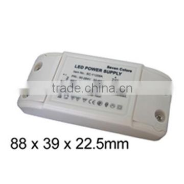 IP20 9W 350mA Constant Current electronic transformer led lamp(SC-Y3509)