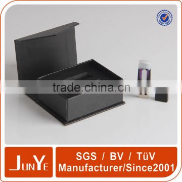 Small cardboard custom printed black paper USB box