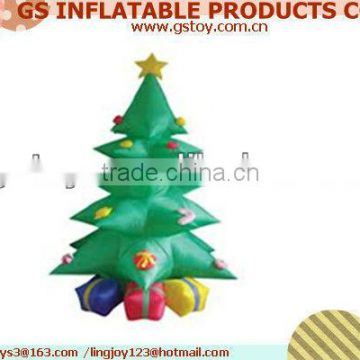 PVC outdoor christmas decoration inflatable decorated christmas trees EN71 approved