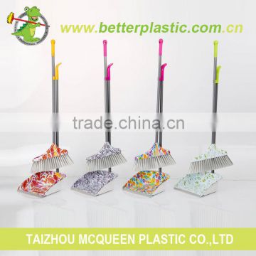 Manufacturer better colorful cheap plastic cleaning brushes set broom dustpan with long handle