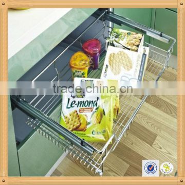Kitchen Wall Cabinet Steel Pull Down Basket/Pull Out Cabinet Drawer Organizer Basket